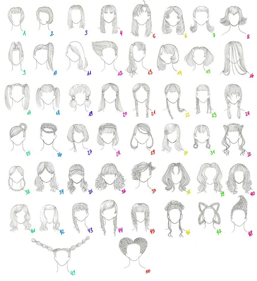 Female Hairstyles Anime
 50 Female Anime Hairstyles by AnaisKalinin on DeviantArt