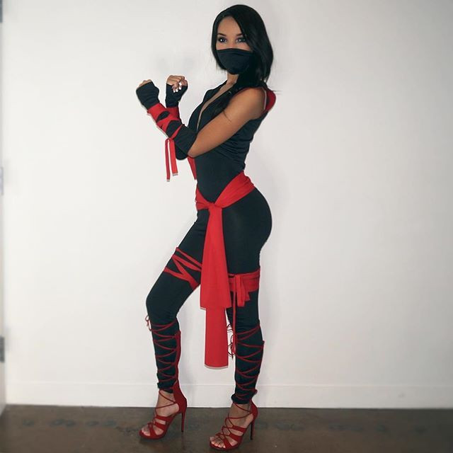 Female Ninja Costume DIY
 9 best Ninja makeup images on Pinterest