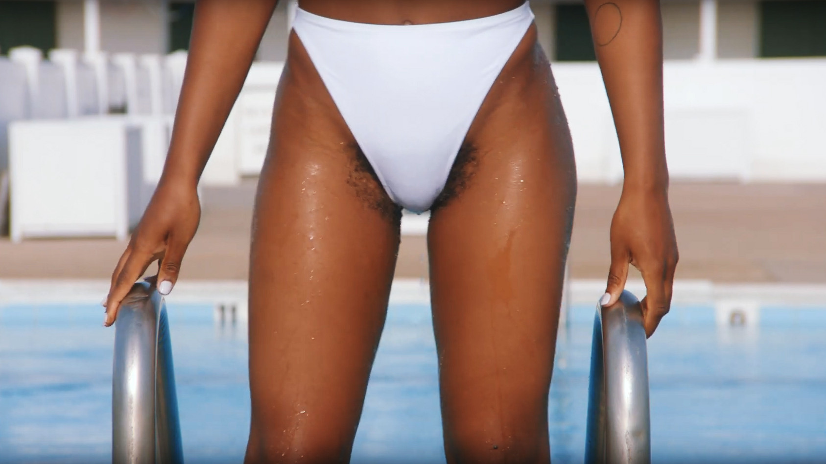 Female Pubic Hairstyle Photos
 Pubic Hair Is on Full Display in This Razor Ad—and We’re