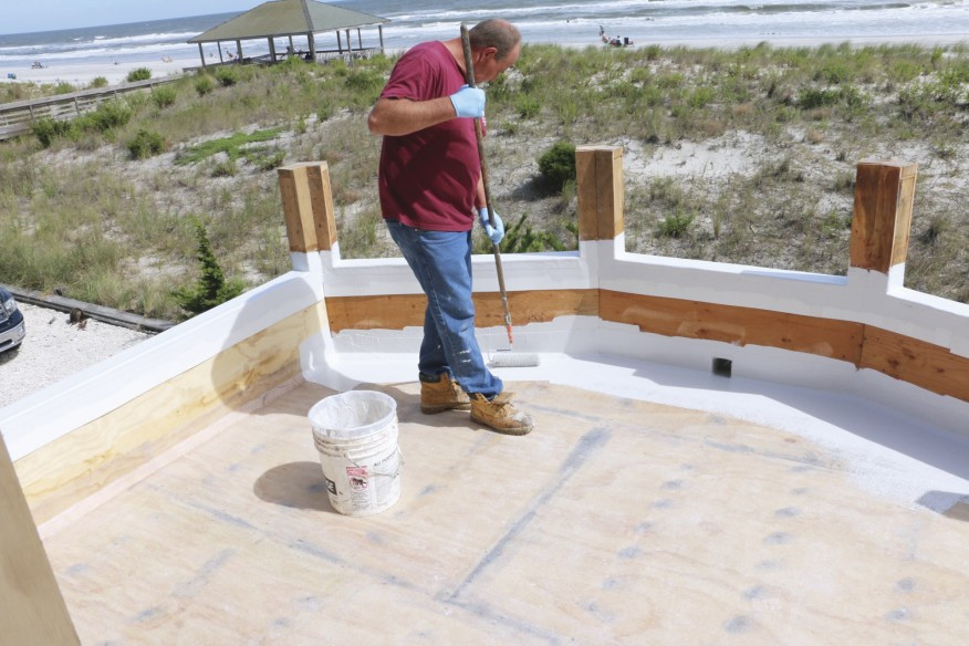 Fiberglass Deck Paint
 Installing Fiberglass Roof Decks