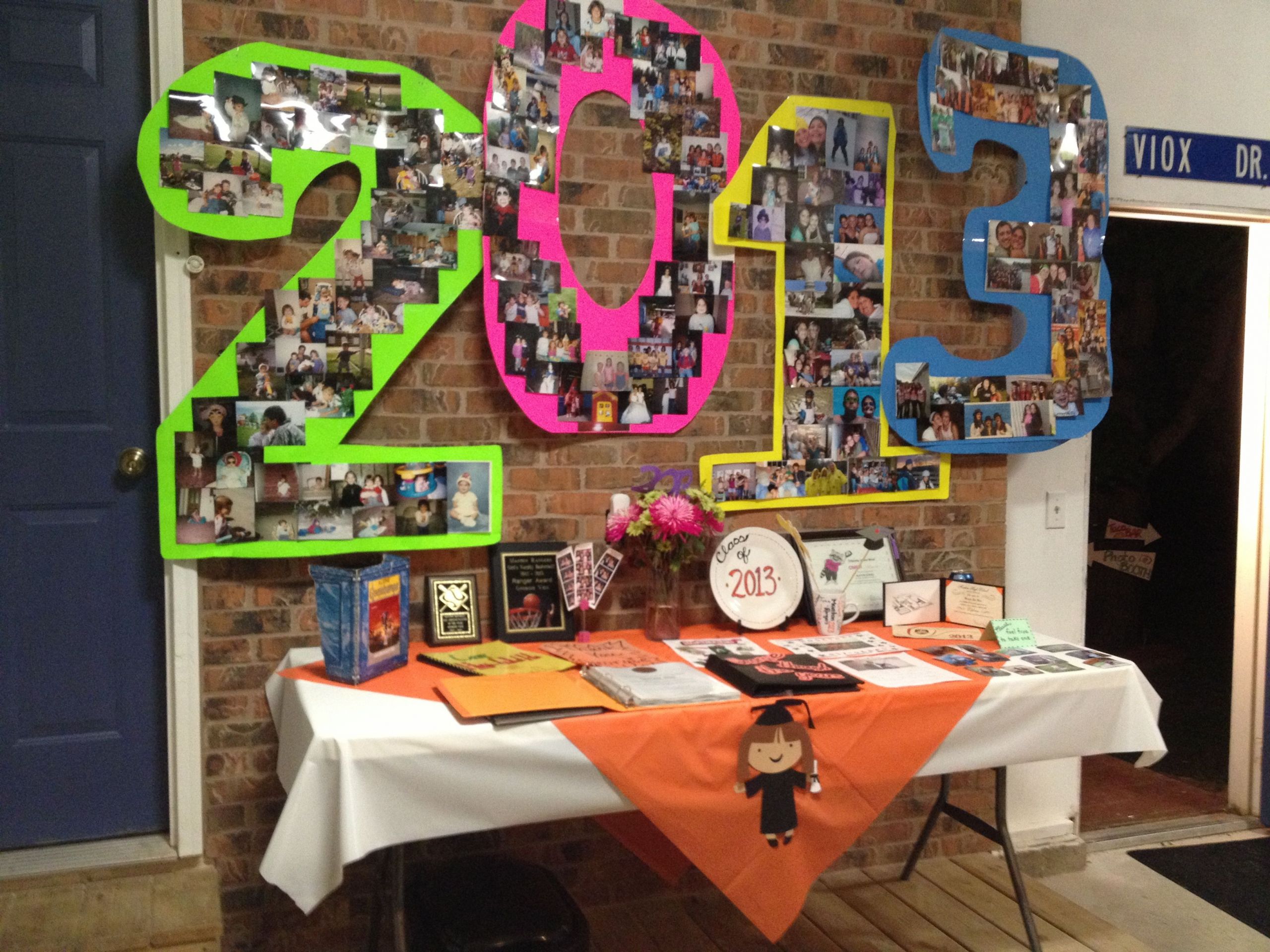 Fifth Grade Graduation Party Ideas
 Graduation party decorations The numbers are created out