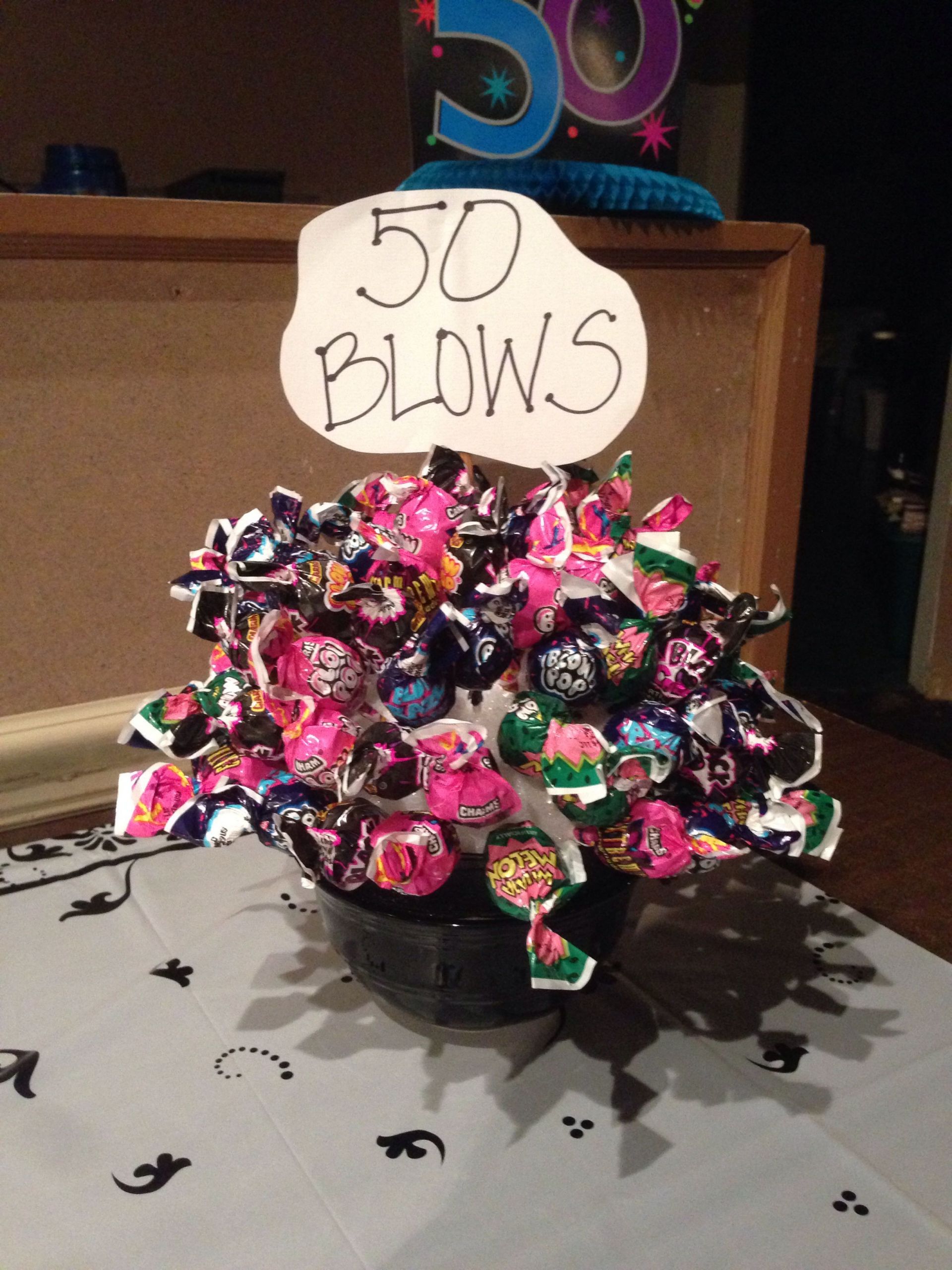 Fifty Birthday Gift Ideas
 50 Blows bouquet for a 50th birthday party t