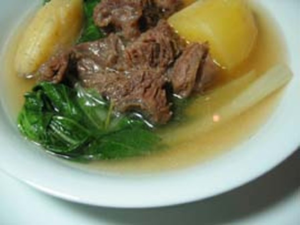 Filipino Beef Soup
 Nilagang Pata Baka Filipino Pork Beef Broth Soup W
