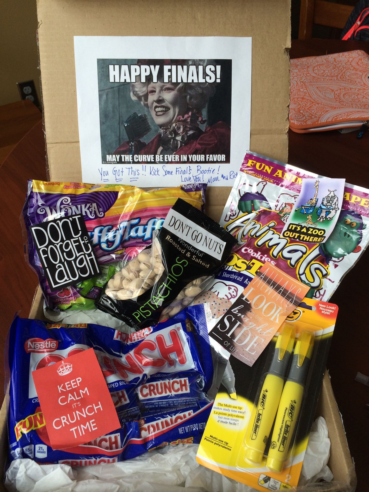 Finals Week Gift Basket Ideas
 Em s spring finals week care package