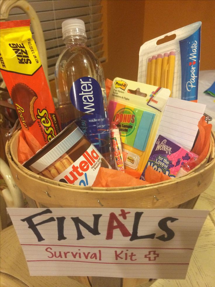 Finals Week Gift Basket Ideas
 Finals survival kit