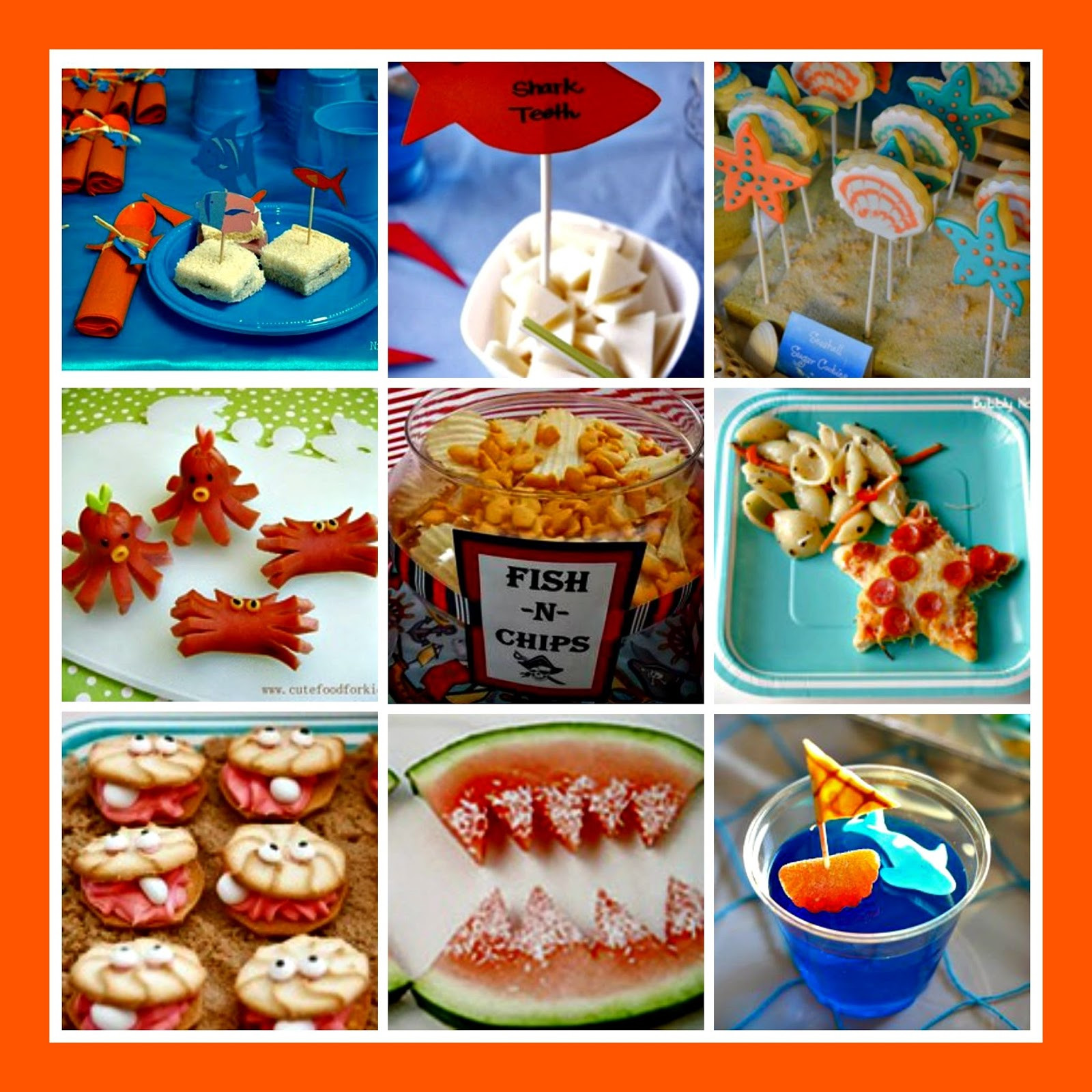 Finding Nemo Party Food Ideas
 justalittlebitcute Finding Nemo Birthday Party Inspiration