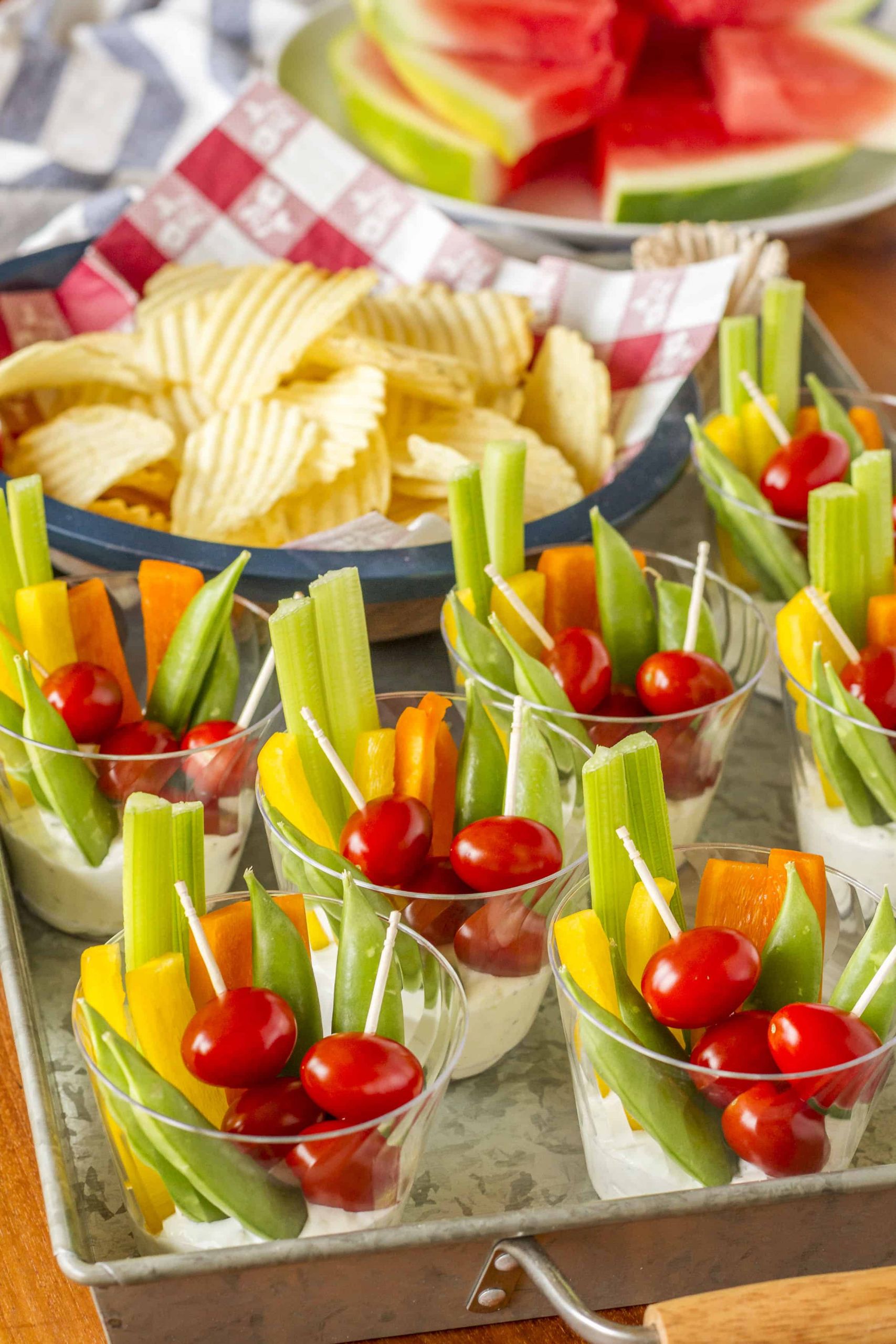 Finger Food Ideas For Summer Party
 Individual Veggie Cups Party Appetizer Unsophisticook