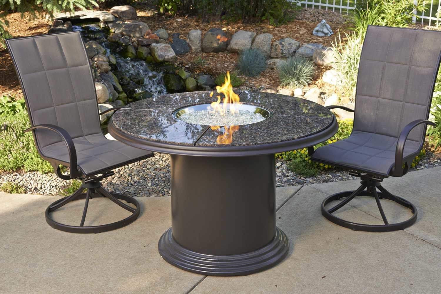 Fire Pit Dining Table
 Outdoor Greatroom Grand Colonial Dining Height Gas Fire