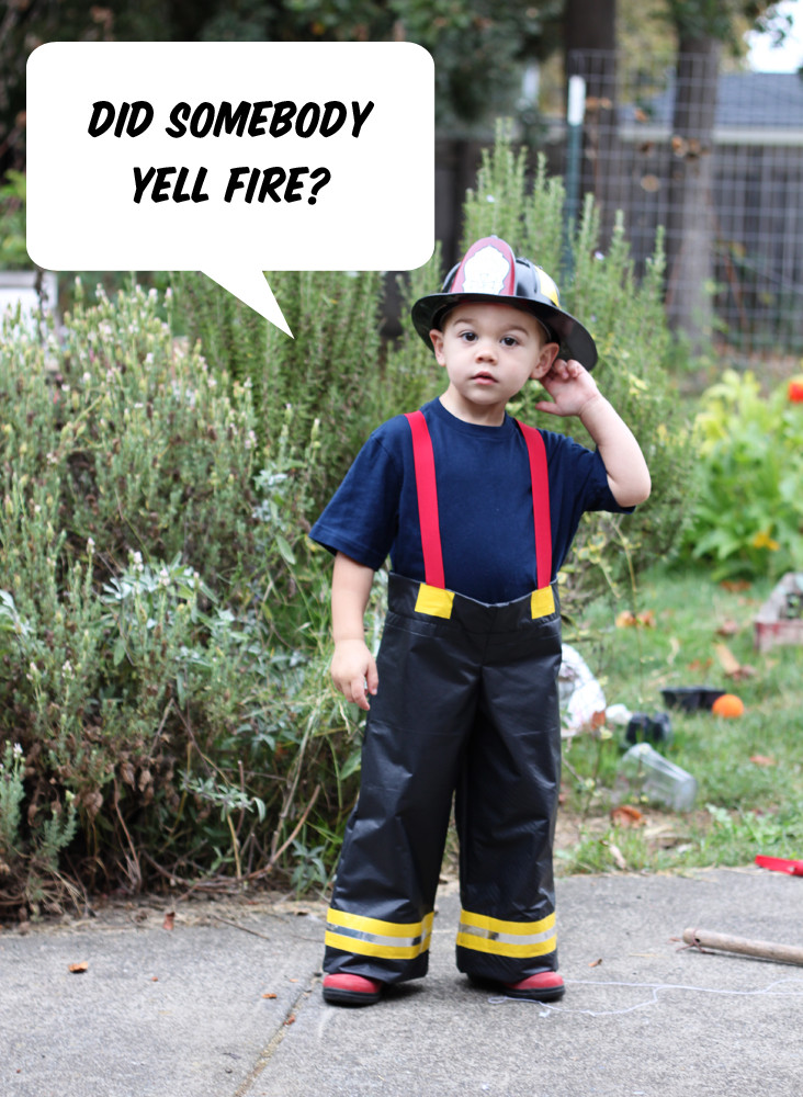 Firefighter Costume DIY
 Fire