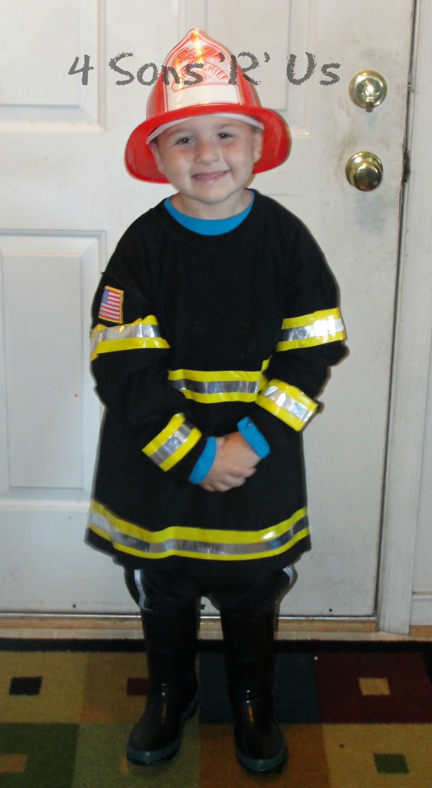 Firefighter Costume DIY
 4 Sons R Us