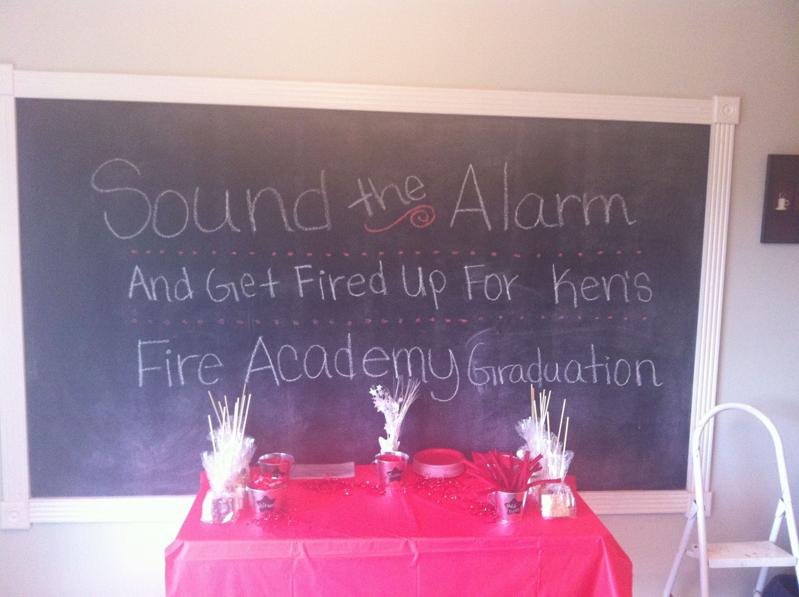 Firefighter Graduation Party Ideas
 Surprise grad party from fire academy