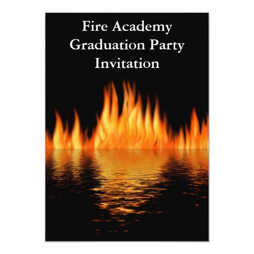 Firefighter Graduation Party Ideas
 Fire Academy Graduation Party Invitation Fireman