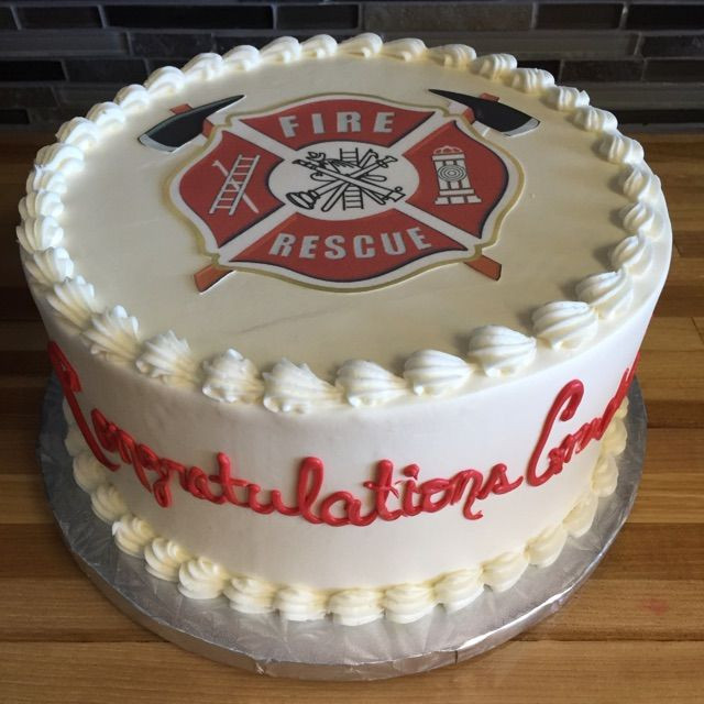 Firefighter Graduation Party Ideas
 Fire Academy graduation cake