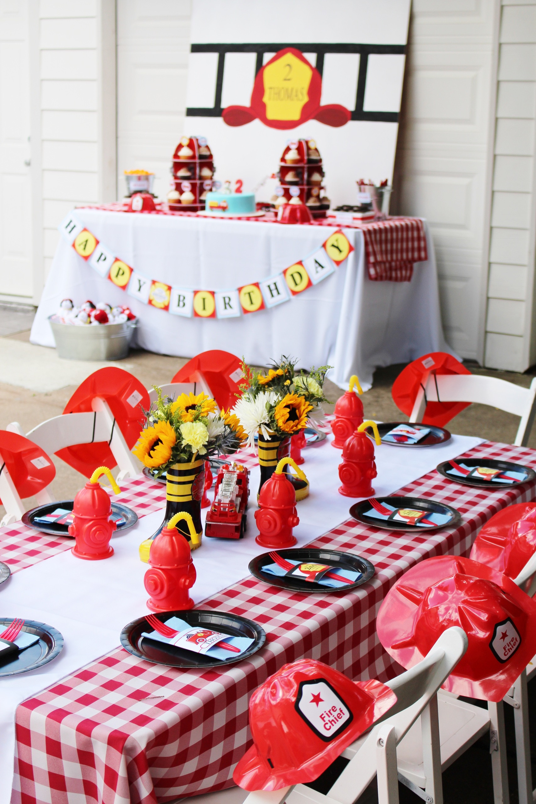 Firefighter Graduation Party Ideas
 Fireman Party Theme Firetruck Party Printables Crowning
