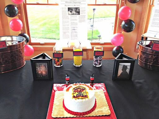 Firefighter Graduation Party Ideas
 An adult firefighter birthday