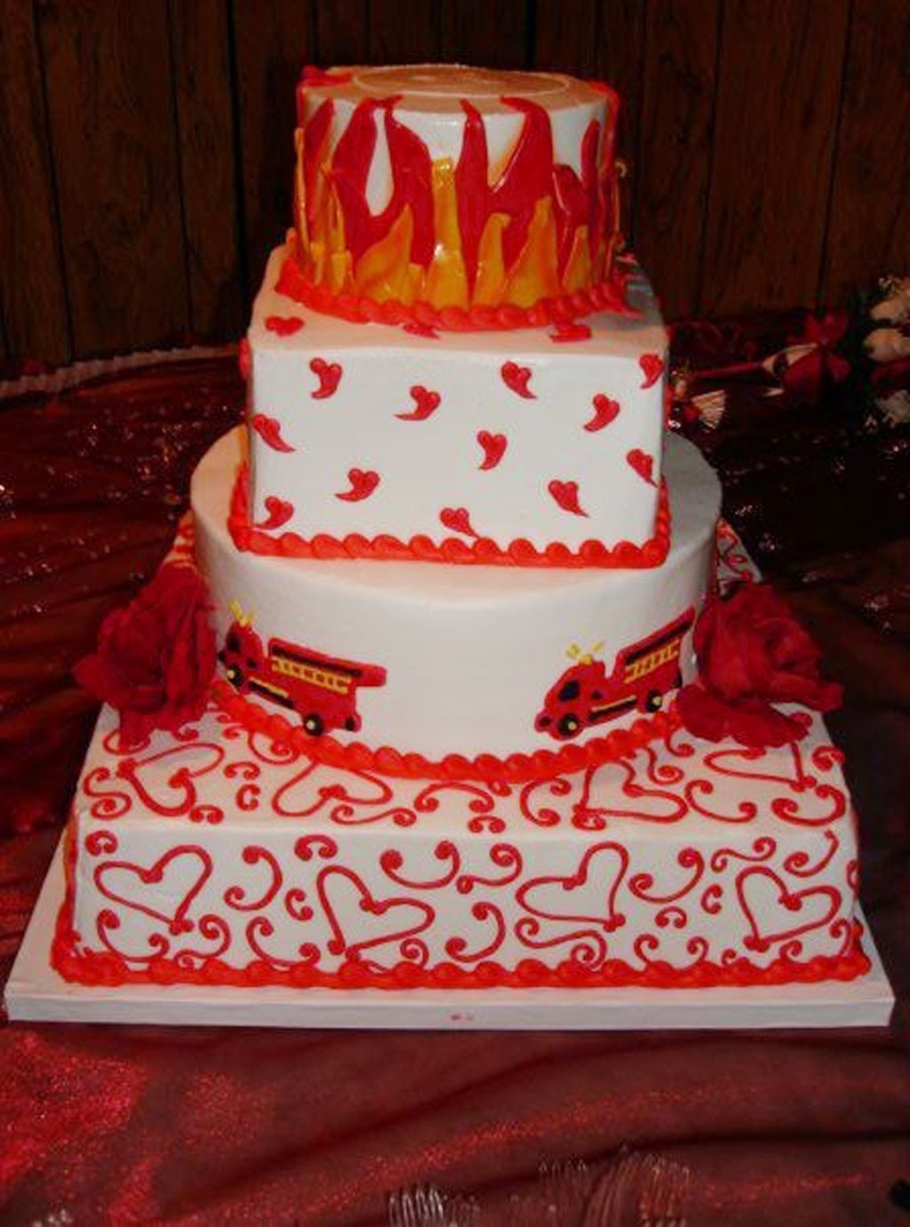Firefighter Wedding Cake
 Fire Fighter Wedding Cake Wedding Cake Cake Ideas by