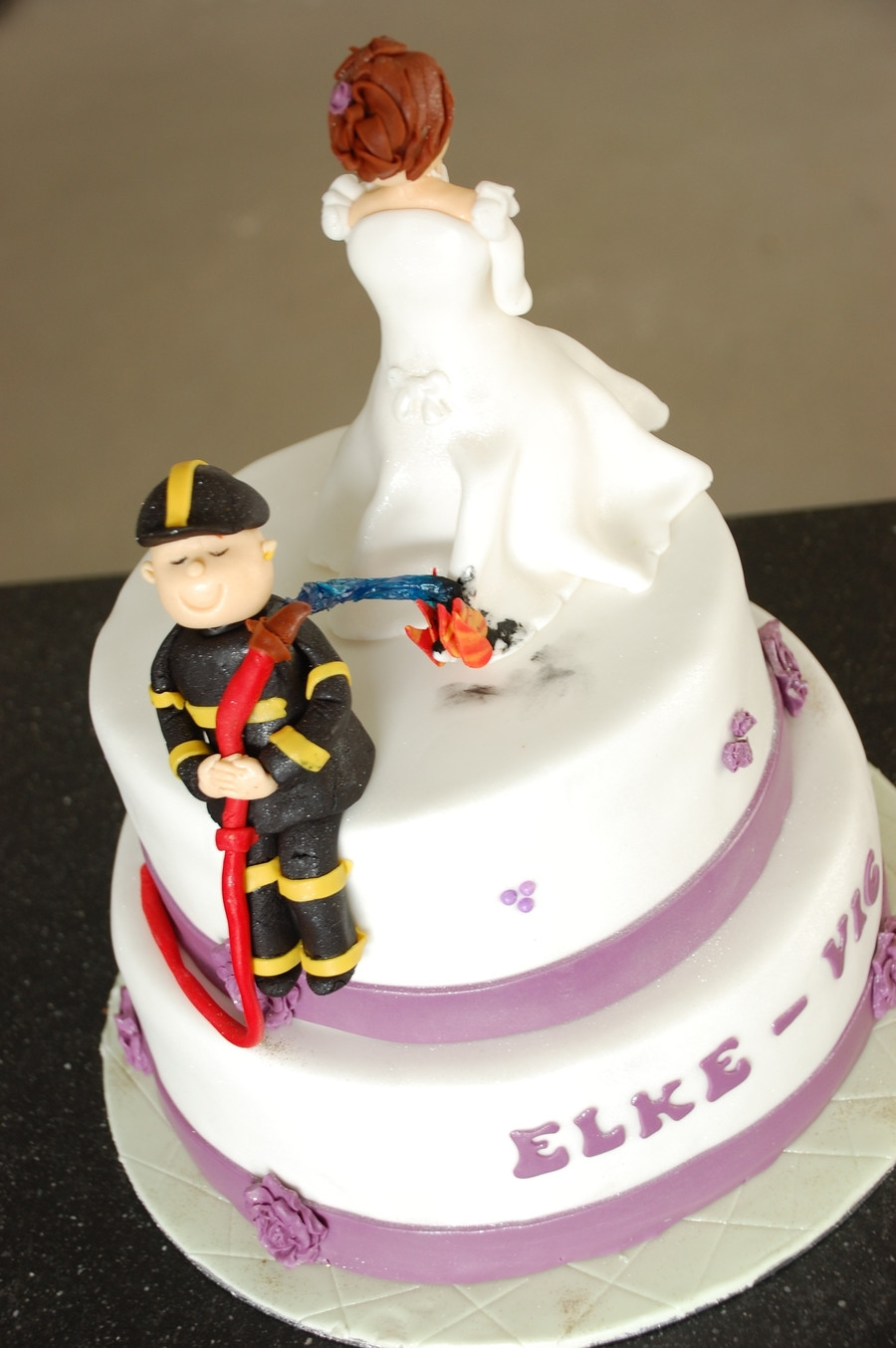 Firefighter Wedding Cake
 Fireman Wedding Cake CakeCentral