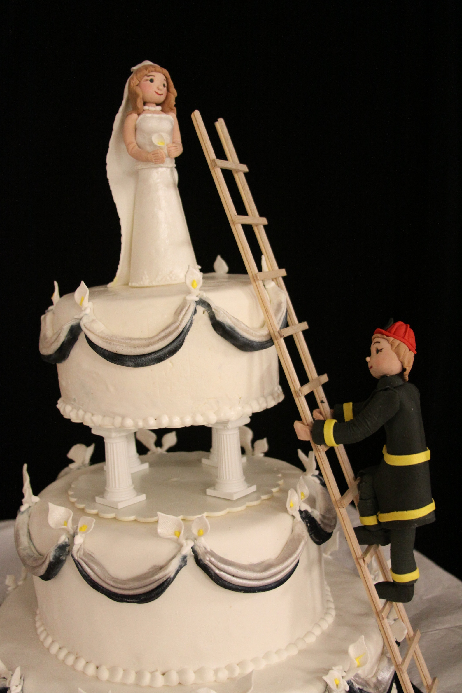 Firefighter Wedding Cake
 Fireman Wedding Cake View 1