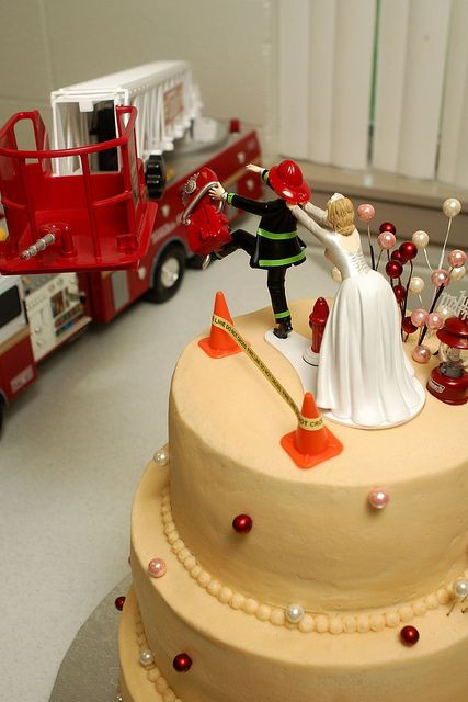 Firefighter Wedding Cake
 Cute Firefighter Wedding Cake