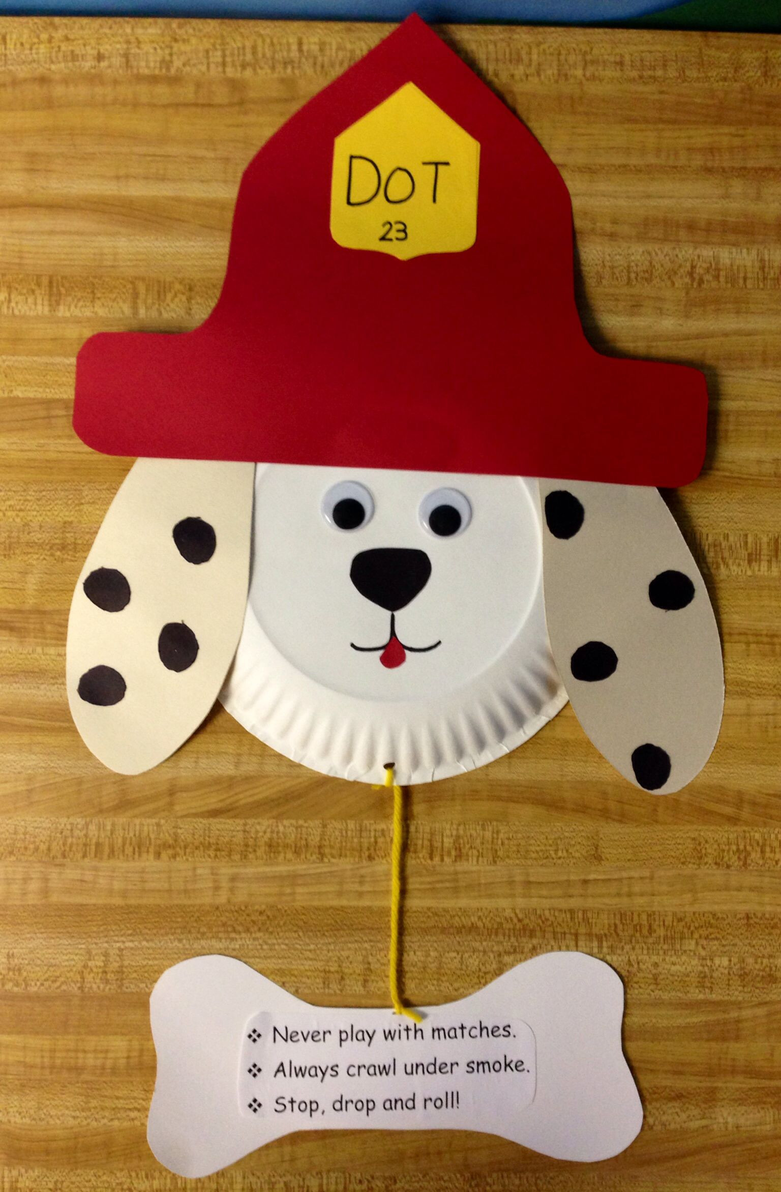 Fireman Craft Ideas For Preschoolers
 Dot the fire dog