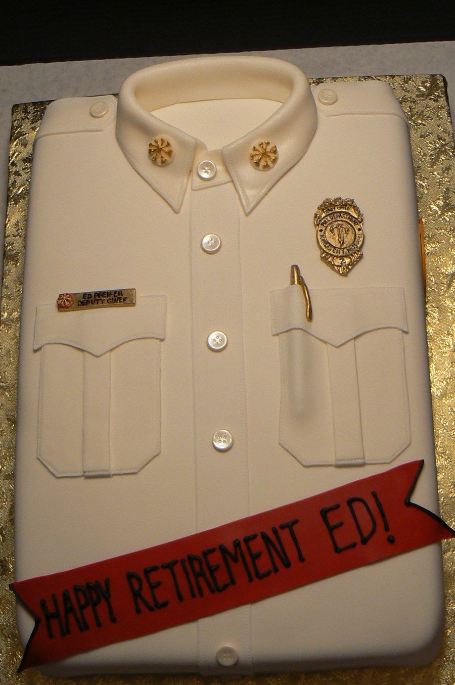 Fireman Retirement Party Ideas
 Fire Department Retirement on Cake Central