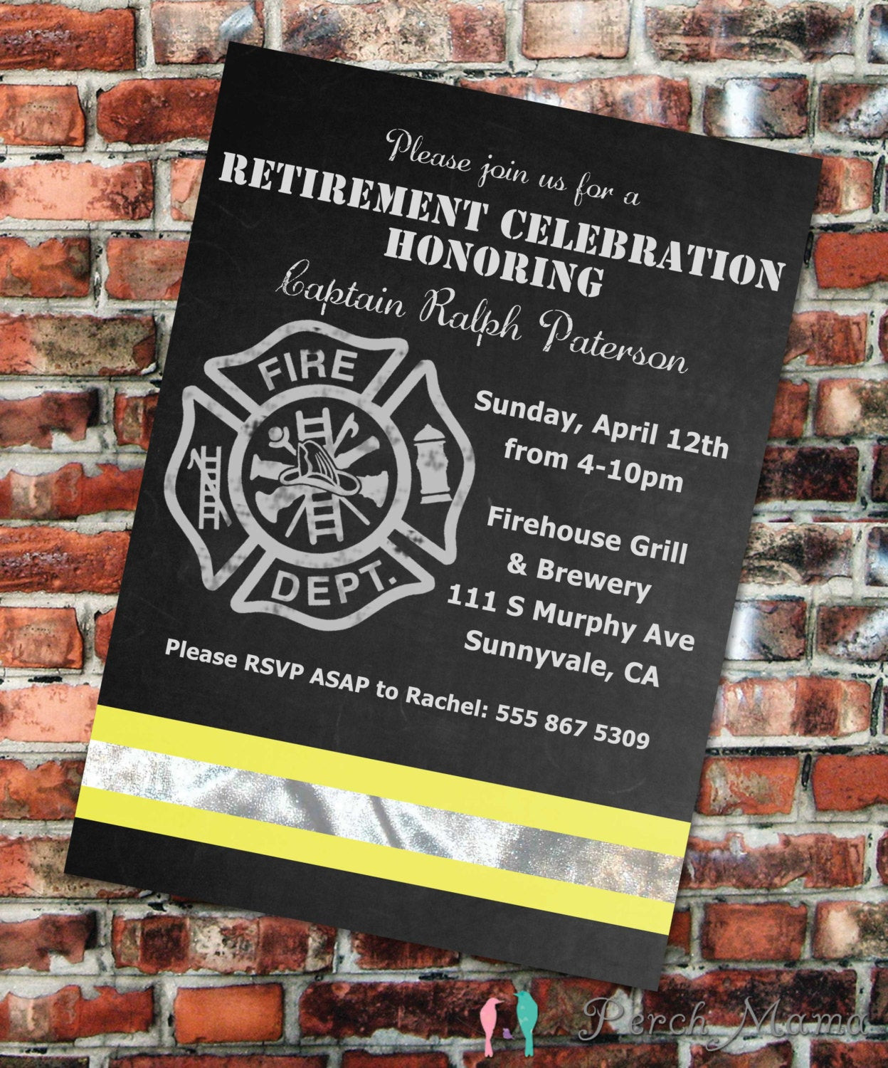 Fireman Retirement Party Ideas
 Firefighter Retirement Party Invite