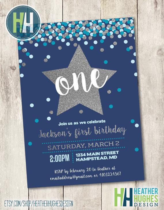 First Birthday Boy Invitations
 boy first birthday invite 1st birthday printable invitation