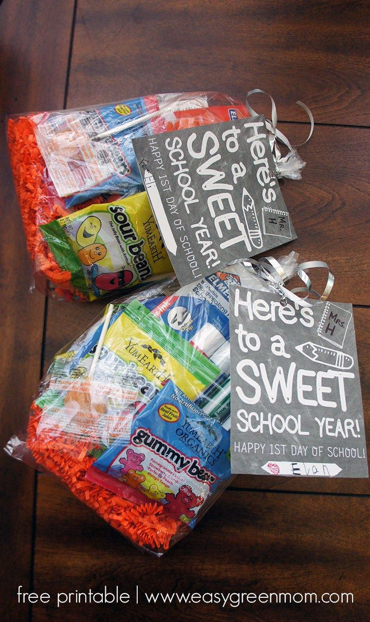 First Day Of School Gifts For Kids
 First Day of School Free Printable Here s to a SWEET