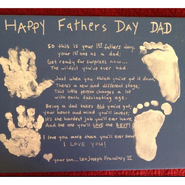 First Father'S Day Gift Ideas From Baby Boy
 Look what Leo made for daddy s 1st fathers day