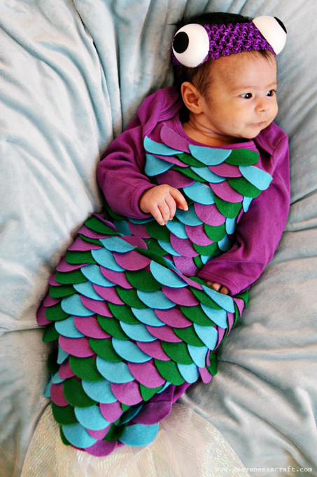 Fish Costume DIY
 20 crafty days of halloween diy baby fish costume See