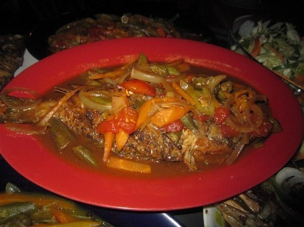 Fish Head Stew
 Apart from the Chinese which cultures eat the whole fish