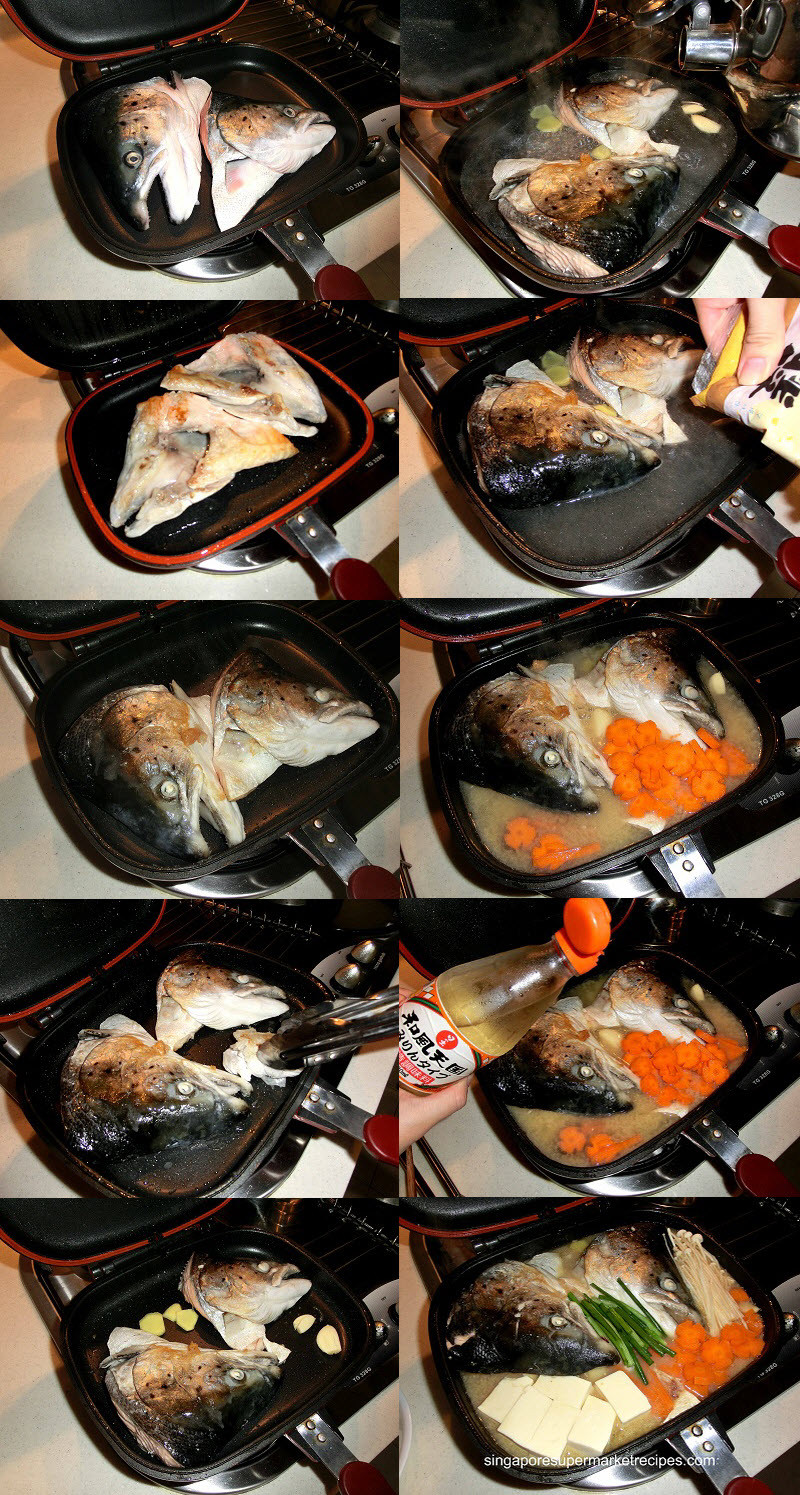 Fish Head Stew
 SALMON FISH HEAD MISO STEW WITH HAPPYCALL PAN – FULL OF