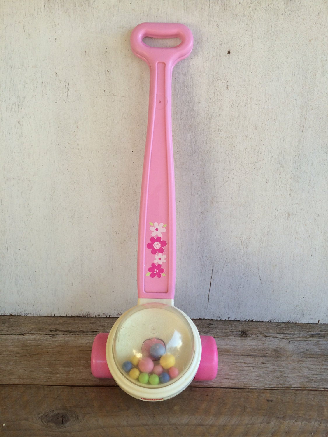 Fisher Price Corn Popper
 Vintage Fisher Price PINK Corn Popper Push by