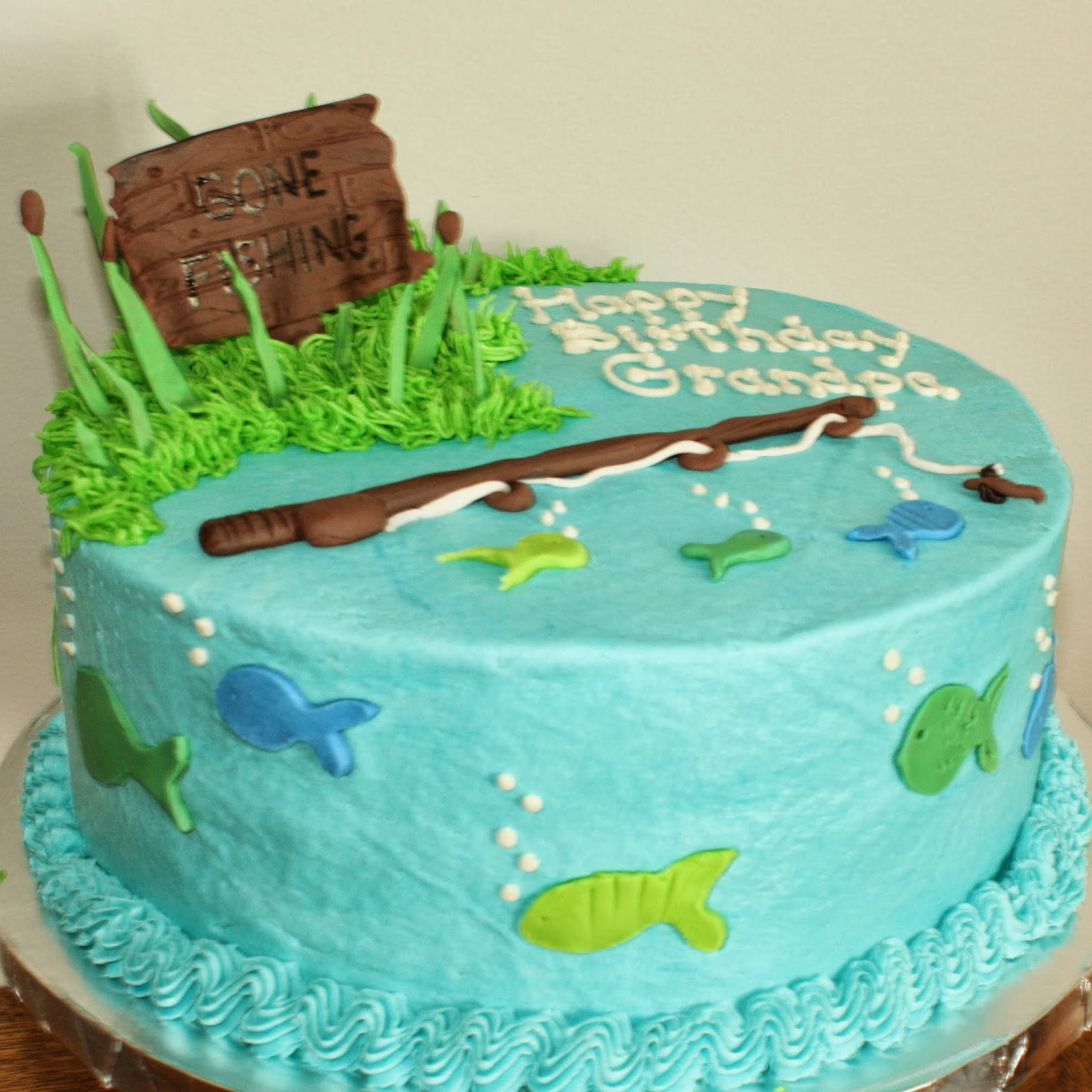 Fishing Birthday Cakes
 Kake Gone Fishing Cake