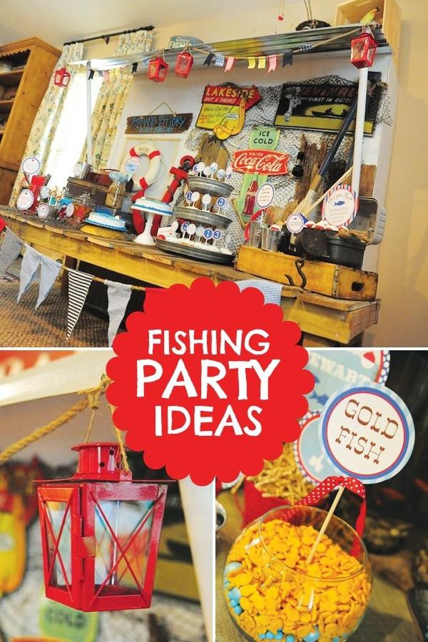 Fishing Birthday Party Ideas
 Fishing Themed Birthday Party Spaceships and Laser Beams
