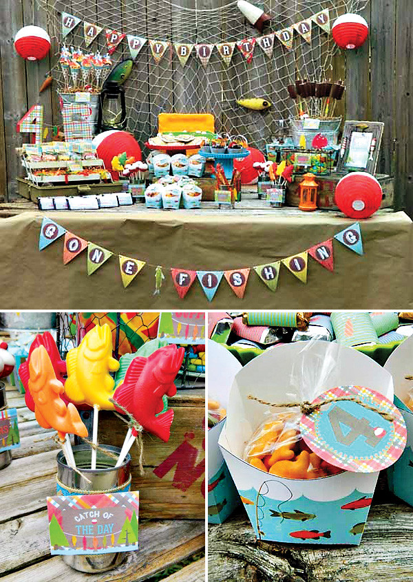 Fishing Birthday Party Ideas
 A Reel Fun "Gone Fishing" Birthday Party Hostess with