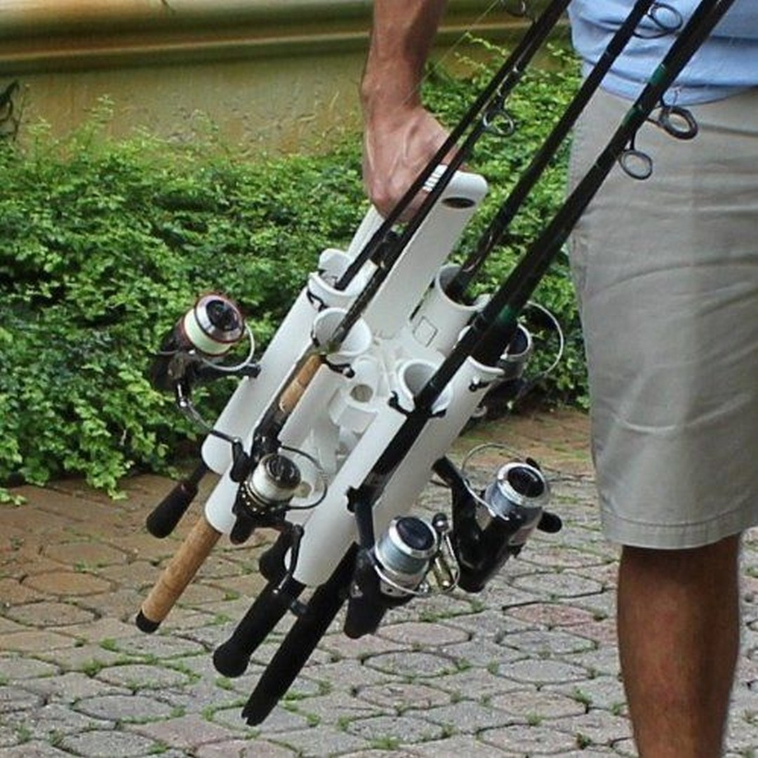 Fishing Rod Rack DIY
 DIY PVC Outdoor Fishing Rod Holder 22 – Vanchitecture
