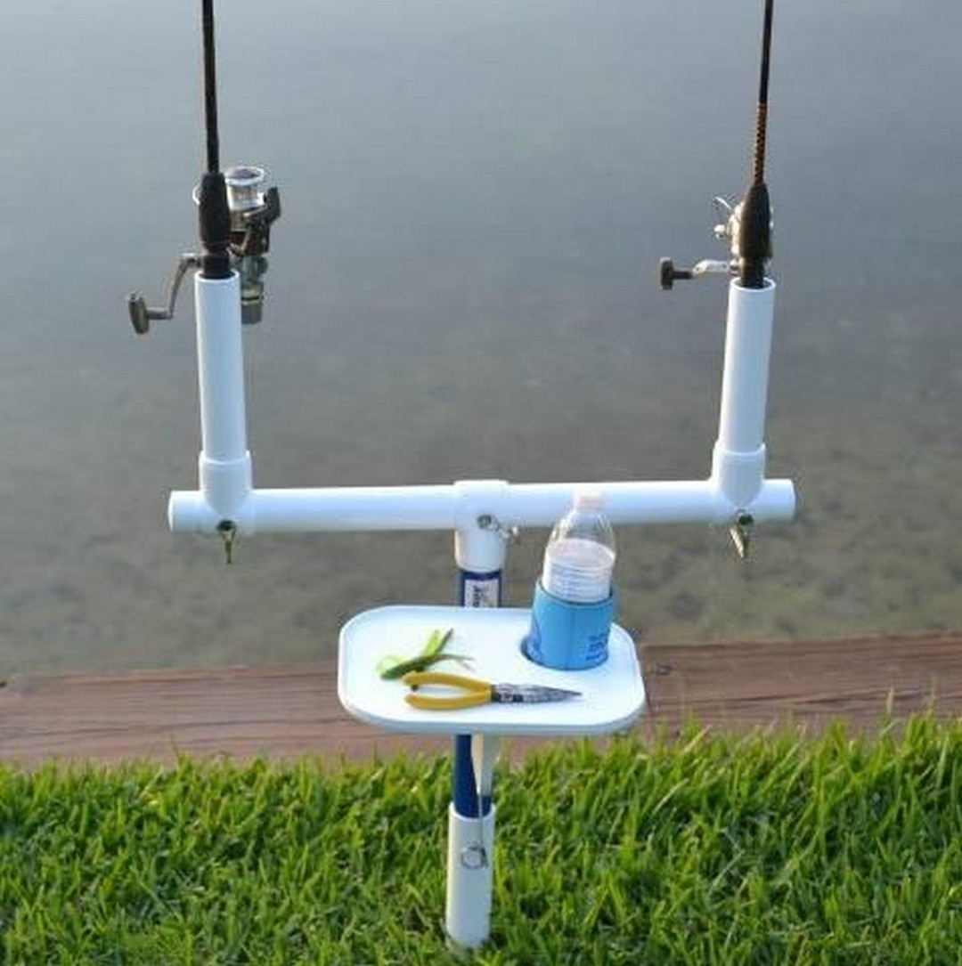 Fishing Rod Rack DIY
 DIY PVC Outdoor Fishing Rod Holder 25 – Vanchitecture