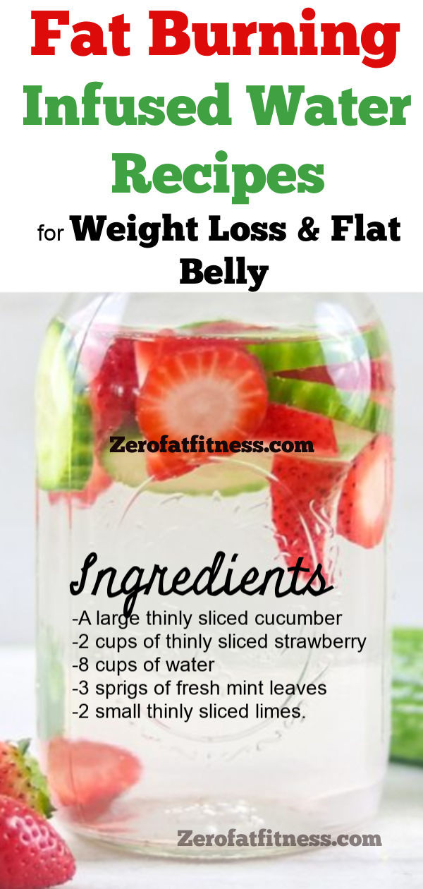 Flavored Water Recipes For Weight Loss
 7 Fat Burning Infused Water Recipes for Weight Loss and