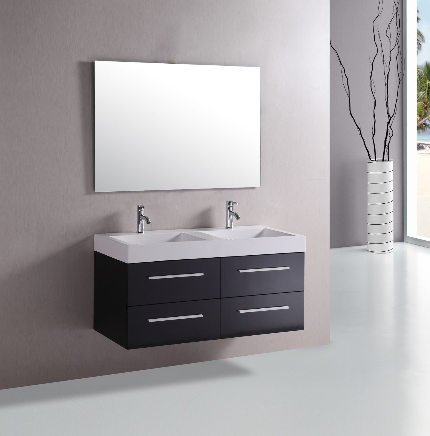 Floating Bathroom Mirror
 Floating Bathroom Vanity in Modern Design for Your Lovely