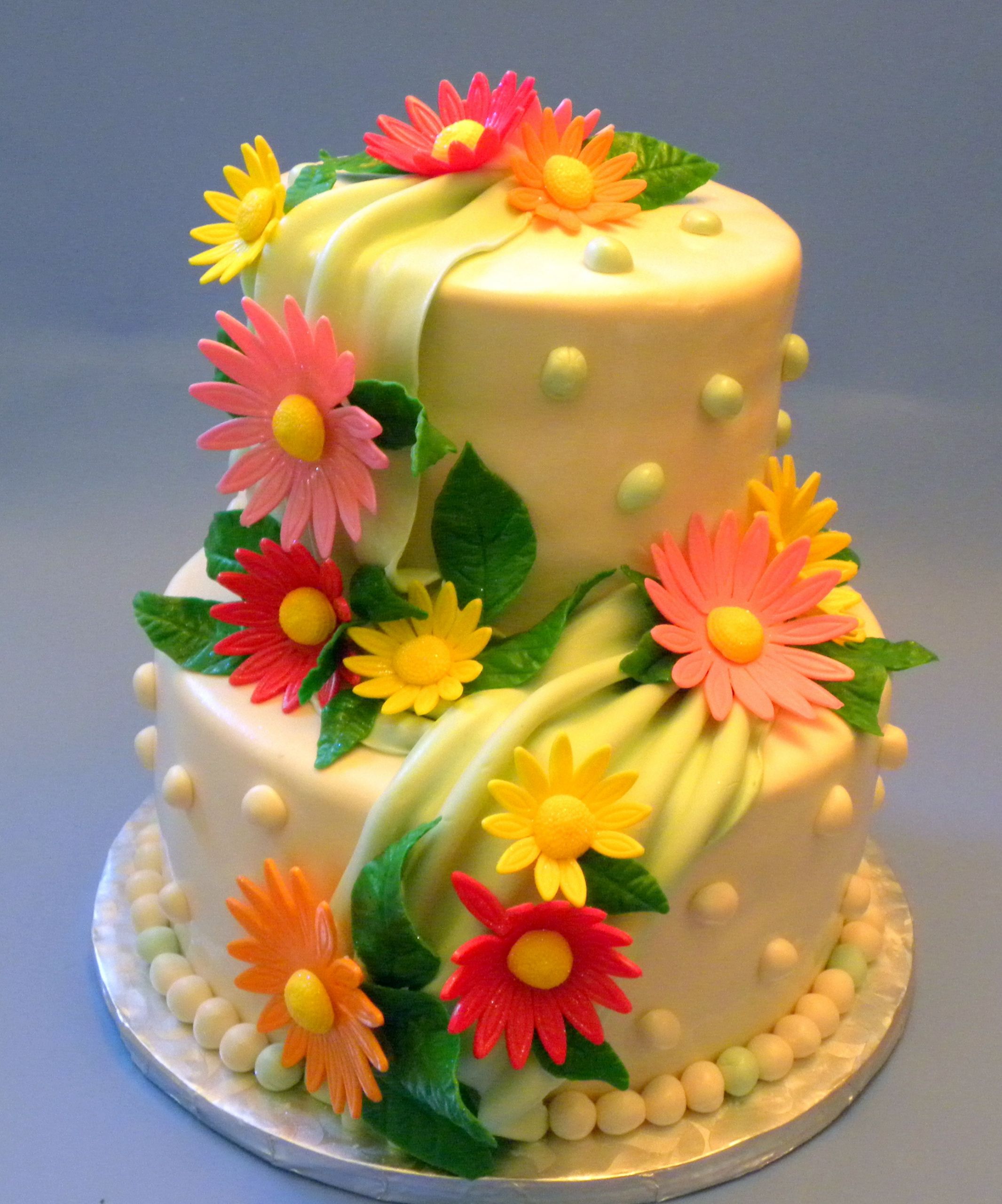 Floral Birthday Cake
 Flower Cakes – Decoration Ideas