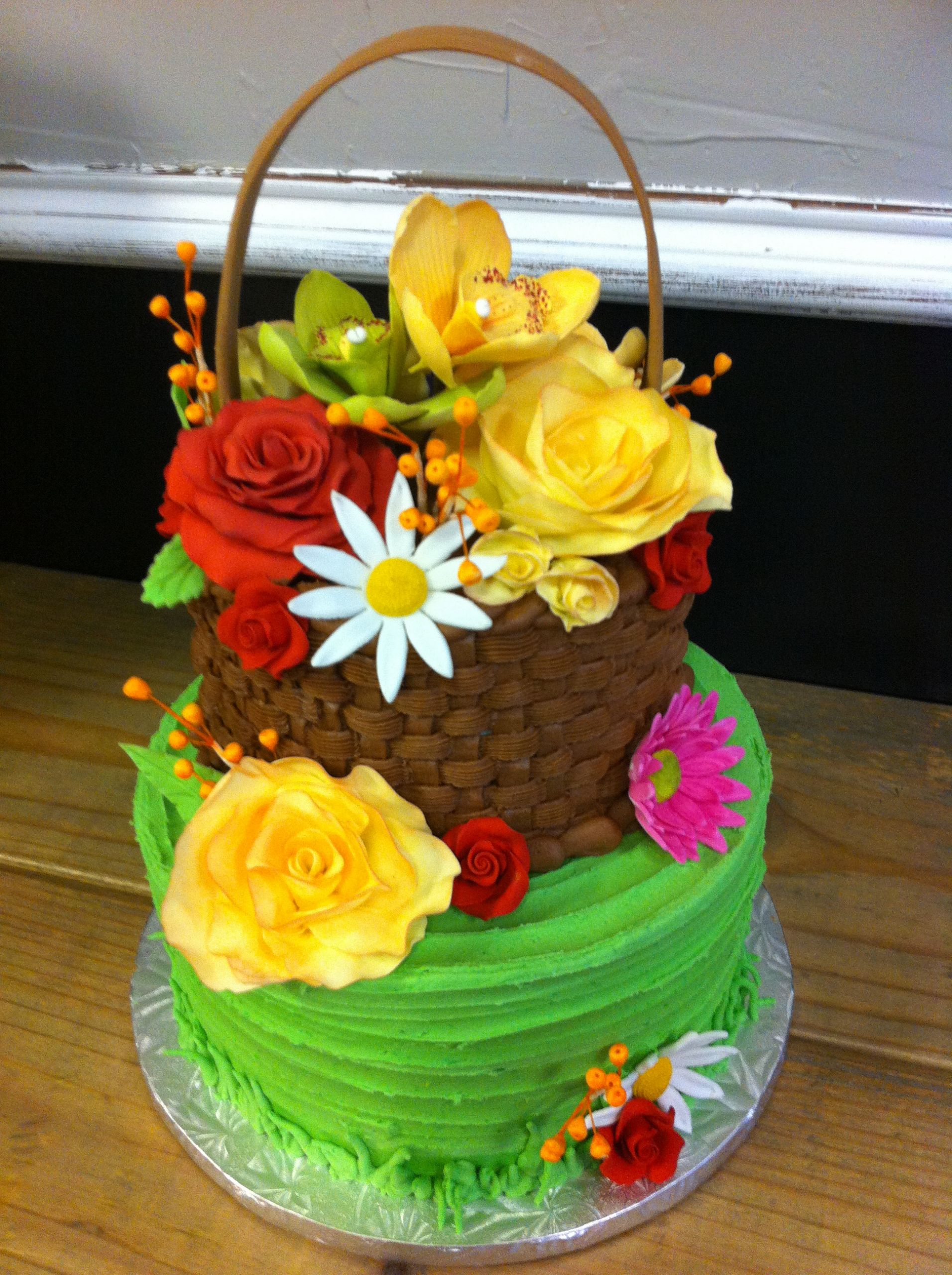 Floral Birthday Cake
 Party cakes in McKinney and Dallas Texas