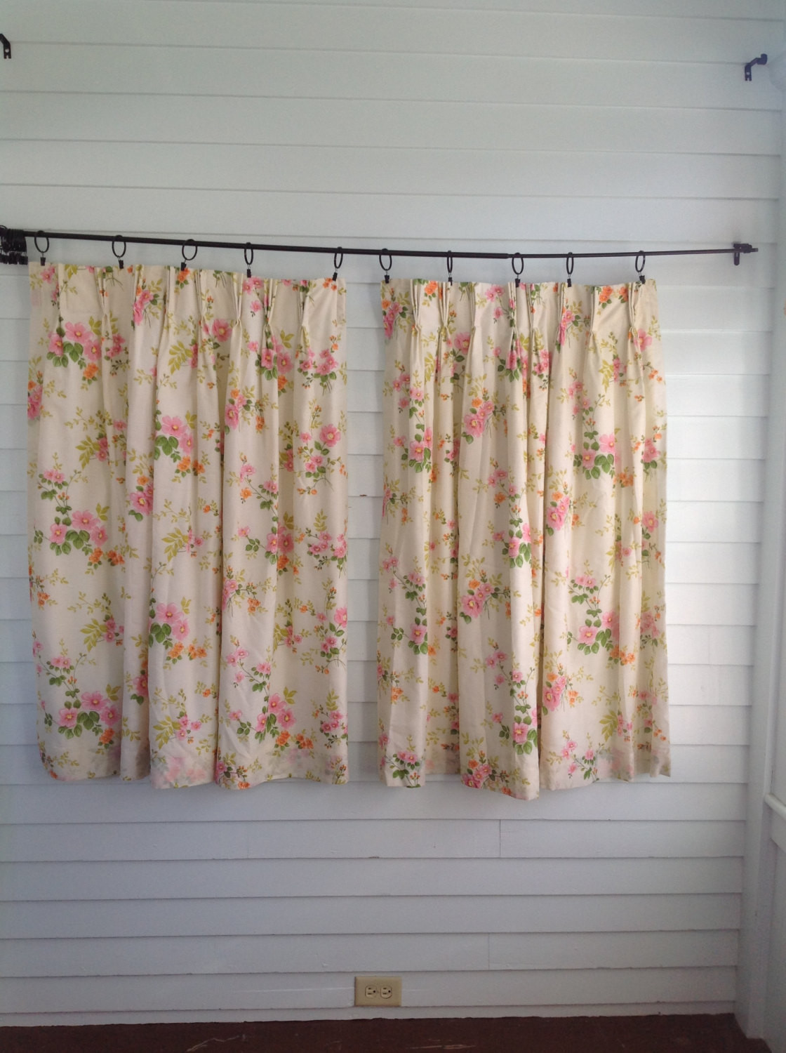 Floral Kitchen Curtains
 Vintage Floral Curtains Vintage Kitchen Curtains Vintage