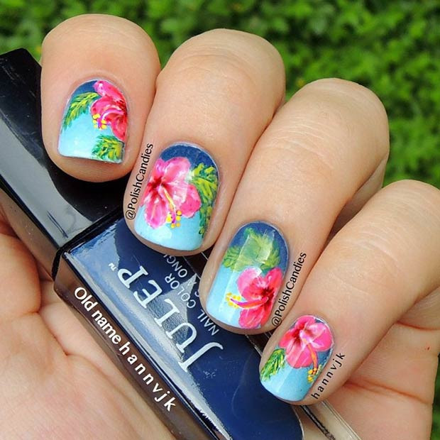 Flower Nail Art Designs
 50 Flower Nail Designs for Spring