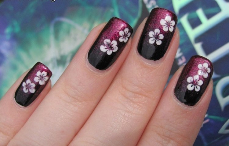 Flower Nail Art Designs
 How To Make Flower Nail Art Designs