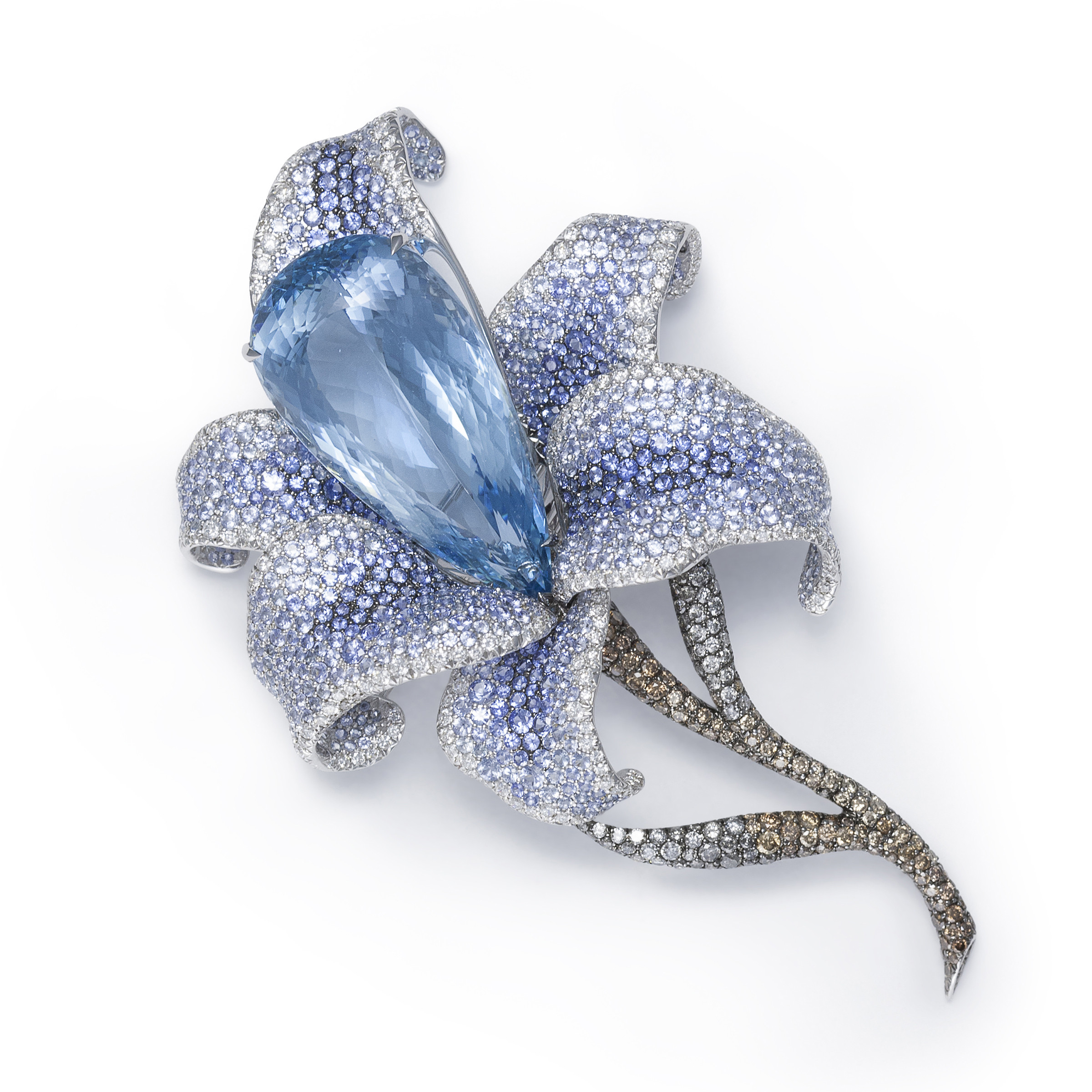 Flower Pins
 Catherine Sauvage s Stunning Aquamarine Flower Brooch Will
