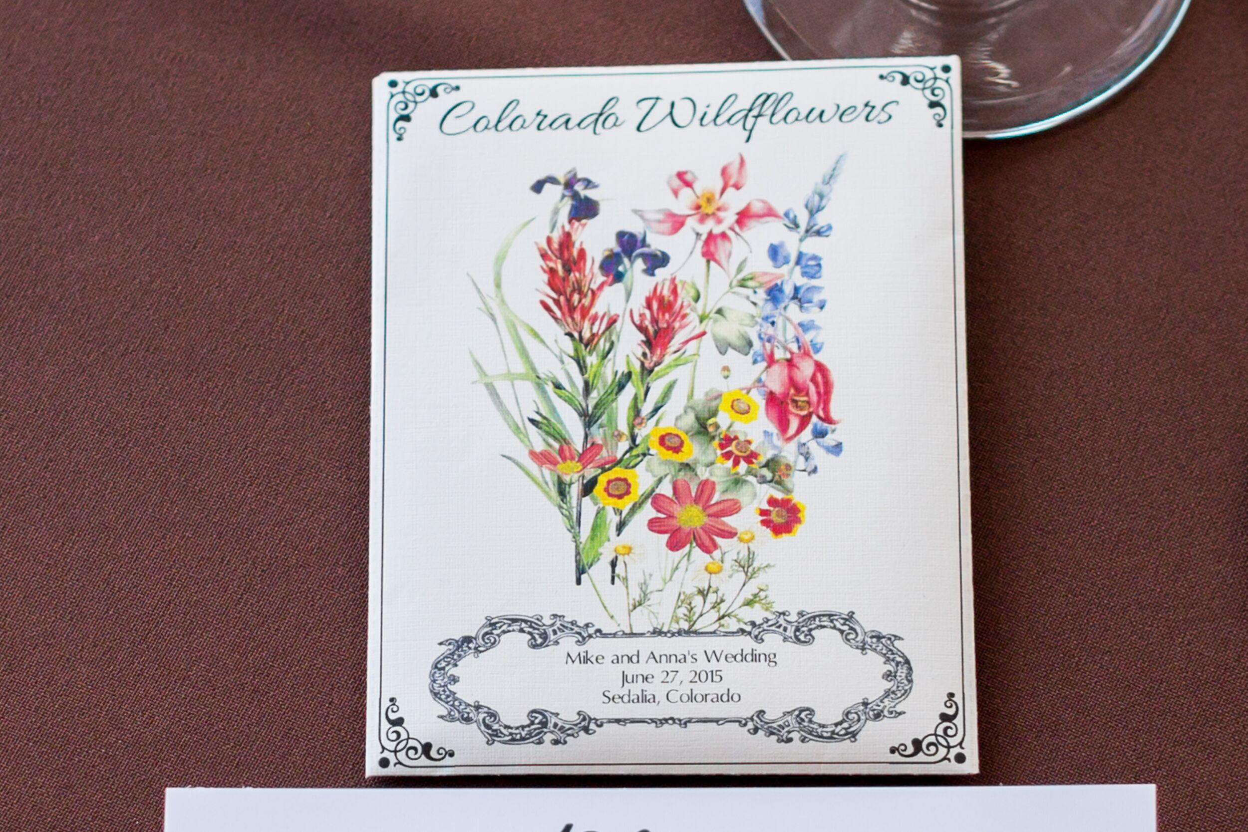Flower Seed Wedding Favors DIY
 DIY Colorado Wildflower Seed Packet Wedding Favors