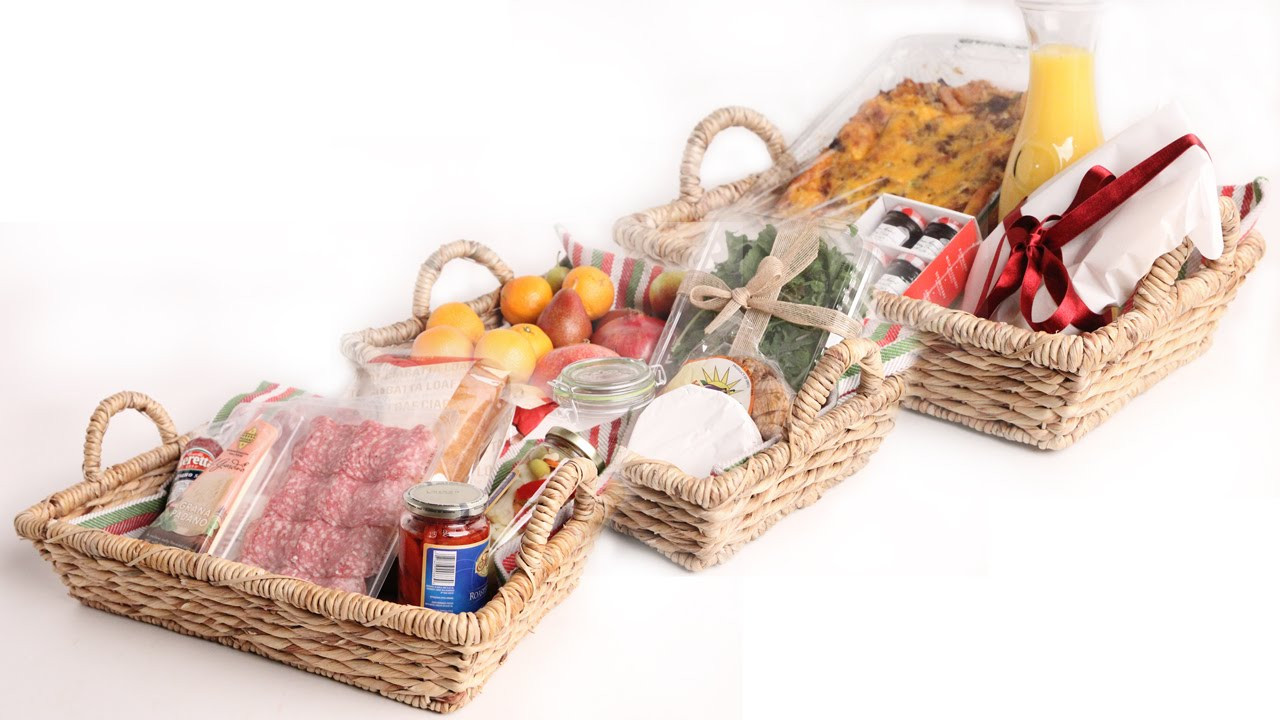 Food Basket Gift Ideas
 3 DIY FRESH Food Gift Baskets Edible Gifts