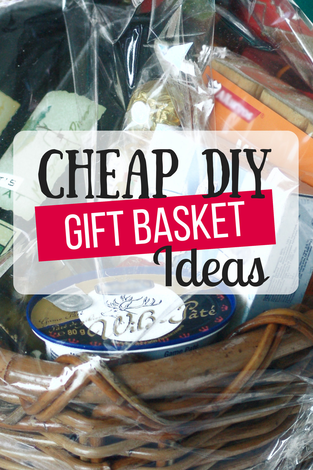 Food Basket Gift Ideas
 Cheap DIY Gift Baskets The Busy Bud er