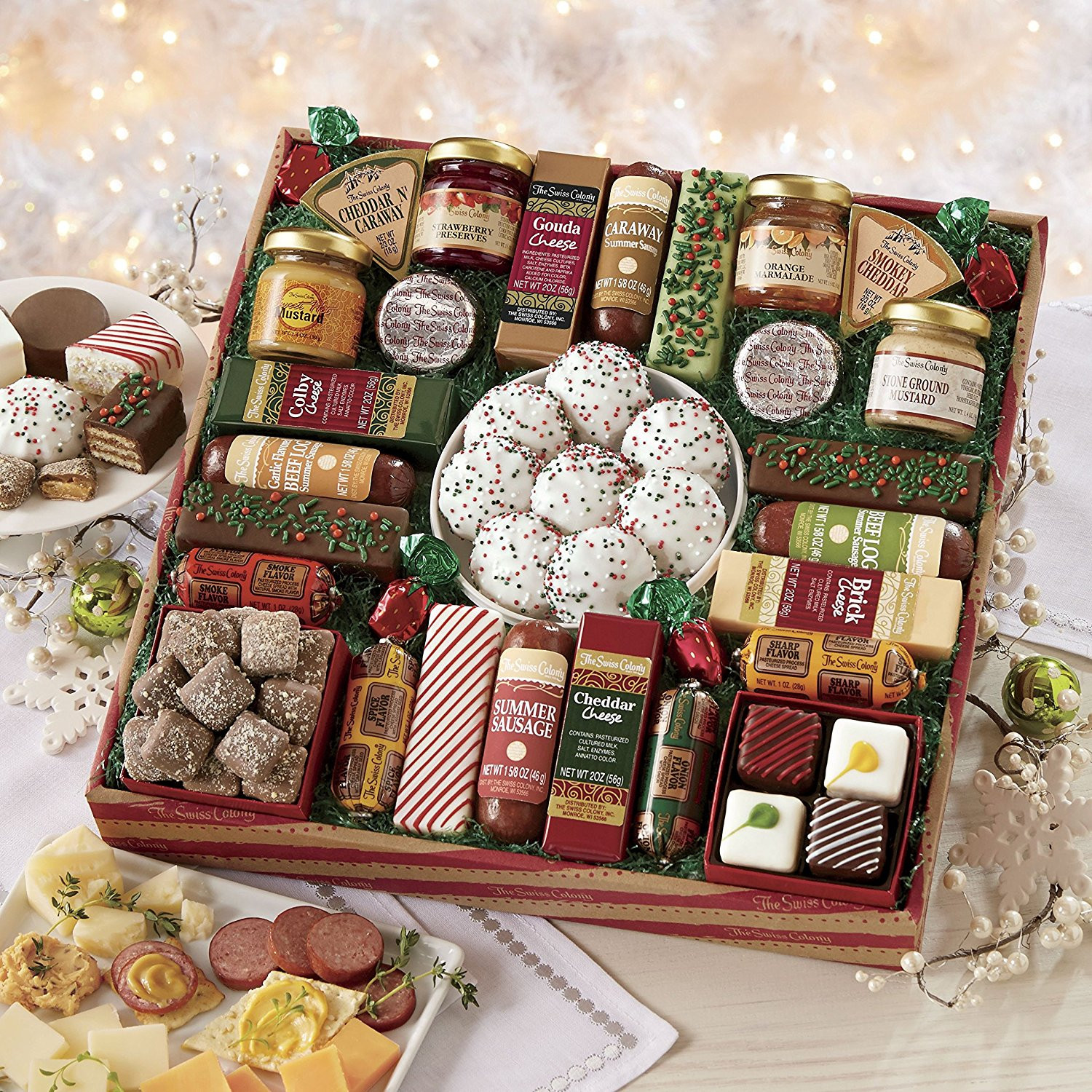 Food Gift Baskets Ideas
 Gourmet Food Gift Baskets Best Cheeses Sausages Meat